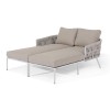 Maze Lounge Outdoor Marina Rope Weave Sandstone Double Sunlounge Set