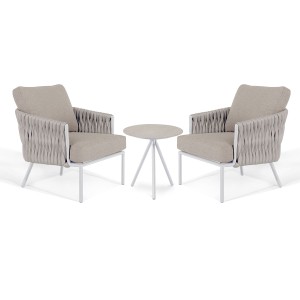 Maze Lounge Outdoor Fabric Marina Sandstone Rope Weave Lounge Set MAR-3PC-2S-SST Maze Lounge Outdoor Marina Rope Weave Sandstone 3 Piece Lounge Set