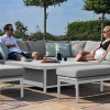 Maze Lounge Outdoor Fabric Pulse Lead ChineÂ Deluxe Square Corner Dining Set with Rising Table