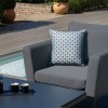 Maze Lounge Outdoor Fabric Pulse Flanelle 3 Seat Sofa Set with Rising Table