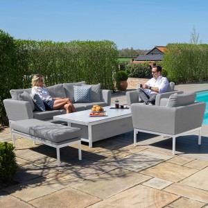 Maze Lounge Outdoor Fabric Pulse Lead Chine 3 Seat Sofa Set with Rising Table FB-PUL-3SD-LC Maze Lounge Outdoor Fabric Pulse Lead Chine 3 Seat Sofa Set with Rising Table