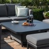 Maze Lounge Outdoor Fabric Pulse FlanelleÂ Deluxe Square Corner Dining Set with Rising Table