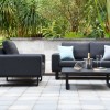 Maze Lounge Outdoor Fabric Ethos Charcoal 3 Seat Sofa Set with Coffee Table