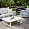 Maze Lounge Outdoor Fabric Ethos Lead Chine 3 Seat Sofa Set with Coffee Table