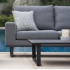 Maze Lounge Outdoor Fabric Ethos Flanelle 3 Seat Sofa Set with Coffee Table