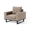 Maze Lounge Outdoor Fabric Ethos Taupe 3 Seat Sofa Set with Coffee Table