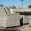 Maze Rattan Garden Furniture Oxford Royal U Shaped Sofa Set with Rising Table