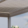 Maze Lounge Outdoor Furniture White 3m Square Aluminium Pergola with 4 Drop Sides