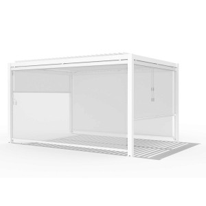 Maze Lounge Outdoor Furniture White 3mx4m Rectangular Aluminium Pergola with 4 Drop Sides Maze Lounge Outdoor Furniture White 3mx4m Rectangular Aluminium Pergola with 4 Drop Sides