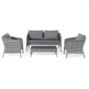 Maze Rattan Garden Furniture Santorini 2 Seat Sofa Set with Coffee Table Maze Rattan Garden Furniture Santorini 2 Seat Sofa Set with Coffee Table