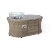 Maze Rattan Garden Furniture Winchester Oval Fire Pit Coffee Table