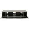 Alphason Furniture Chromium Ivory Glass Top TV Stand