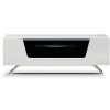 Alphason Furniture Chromium White Glass Top TV Stand