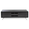 Alphason Furniture Chromium Concept Black TV Stand with Speaker Mesh Front