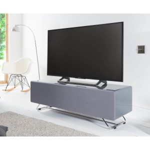 Alphason Furniture Chromium Concept Grey TV Stand with Speaker Mesh Front Alphason Furniture Chromium Concept Grey TV Stand with Speaker Mesh Front