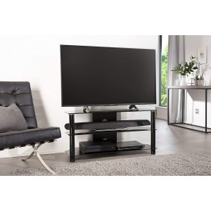 Alphason Furniture Essentials Black 2 Shelf TV Stand Alphason Furniture Essentials Black 2 Shelf TV Stand