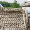 Maze Rattan Garden Furniture Oxford 4 Seat Round Dining Set with Heritage Chairs