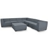 Maze Lounge Outdoor Fabric Apollo Flanelle Large Corner Group Sofa Set