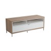 Alphason Furniture Chaplin White and Light Oak TV Cabinet