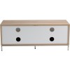 Alphason Furniture Chaplin White and Light Oak TV Cabinet