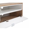 Alphason Furniture Chaplin White and Light Oak TV Cabinet