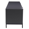 Alphason Furniture Chaplin  Charcoal Central Open Shelf TV Cabinet
