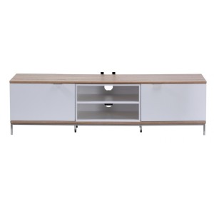 Alphason Furniture Chaplin White and Light Oak TV Cabinet Alphason Furniture Chaplin White and Light Oak TV Cabinet