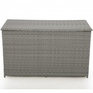 Maze Rattan Garden Furniture Ascot Grey Weatherproof  PU Rattan Storage Box Maze Rattan Garden Furniture Ascot Grey Weatherproof  PU Rattan Storage Box