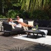 Maze Lounge Outdoor Fabric Cove Charcoal Corner Sofa Group