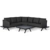 Maze Lounge Outdoor Fabric Cove Charcoal Corner Sofa Group