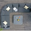 Maze Lounge Outdoor Fabric Cove Charcoal Large Corner Sofa Group