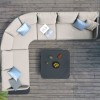 Maze Lounge Outdoor Fabric Cove Taupe Large Corner Sofa Group