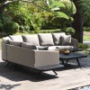 Maze Lounge Outdoor Fabric Cove Taupe Large Corner Sofa Group