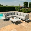 Maze Lounge Outdoor Fabric Cove Lead Chine Corner Sofa Group