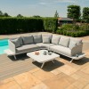 Maze Lounge Outdoor Fabric Cove Lead Chine Corner Sofa Group