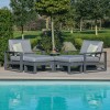 Maze Lounge Outdoor Amalfi Aluminium Grey 5 Piece Lounge Set