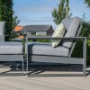 Maze Lounge Outdoor Amalfi Aluminium Grey 5 Piece Lounge Set