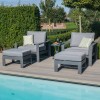 Maze Lounge Outdoor Amalfi Aluminium Grey 5 Piece Lounge Set