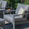 Maze Lounge Outdoor Amalfi Aluminium Grey 5 Piece Lounge Set