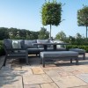 Maze Lounge Outdoor Furniture New York Grey Corner Dining Set with Rising Table