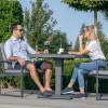 Maze Lounge Outdoor Furniture Amalfi Grey 3 Piece Bistro Set with Rising Table