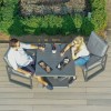 Maze Lounge Outdoor Furniture Amalfi Grey 3 Piece Bistro Set with Rising Table