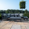 Maze Lounge Outdoor Furniture New York Grey Corner Dining Set with Rising Table