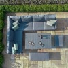 Maze Lounge Outdoor Furniture New York Grey Corner Dining Set with Rising Table