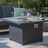 Maze Lounge Outdoor Furniture New York Grey U-shaped Sofa Set With Fire Pit Table