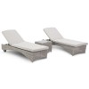 Maze Rattan Garden Furniture Oxford 3 Piece Sunlounger Set