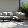 Maze Lounge Outdoor Fabric Cove Taupe Corner Sofa Group