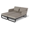Maze Lounge Outdoor Fabric Unity Taupe Double Sunlounger