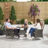 Nova Garden Furniture Ruxley Brown 2 Seat Bistro Set