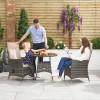 Nova Garden Furniture Ruxley Brown 2 Seat Bistro Set